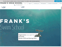 Tablet Screenshot of franksswimschool.com